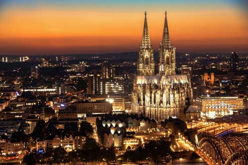 ドイツで最も大きいケルンの大聖堂