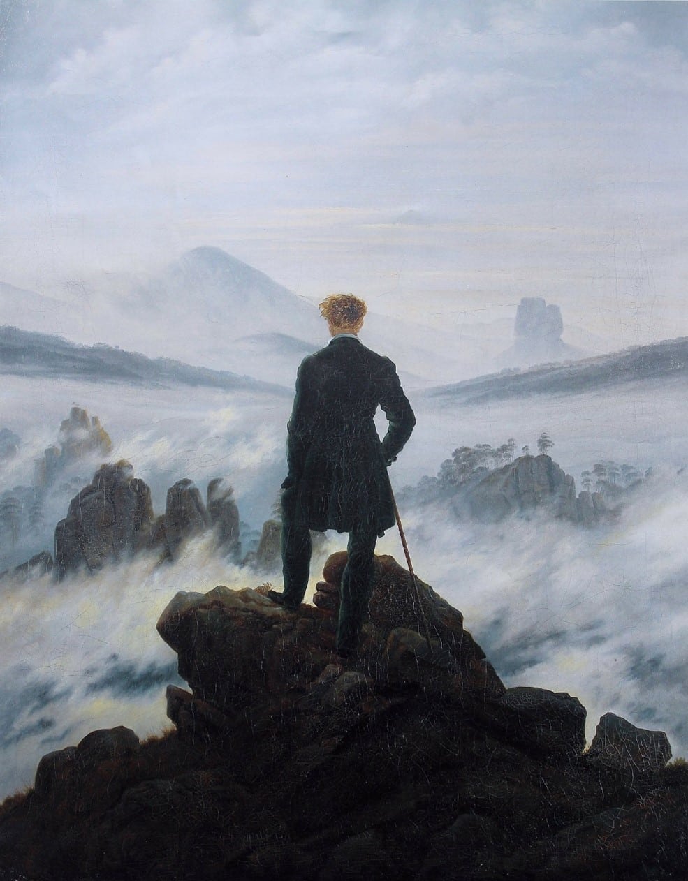  ドイツ・ロマン主義絵画の代表的画家、カスパー・ダビッド・フリードリヒの 『Der Wanderer über dem Nebelmeer』