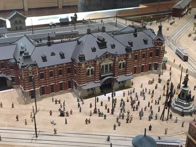 A model of Manseibashi station (located inside the Ecute shopping complex